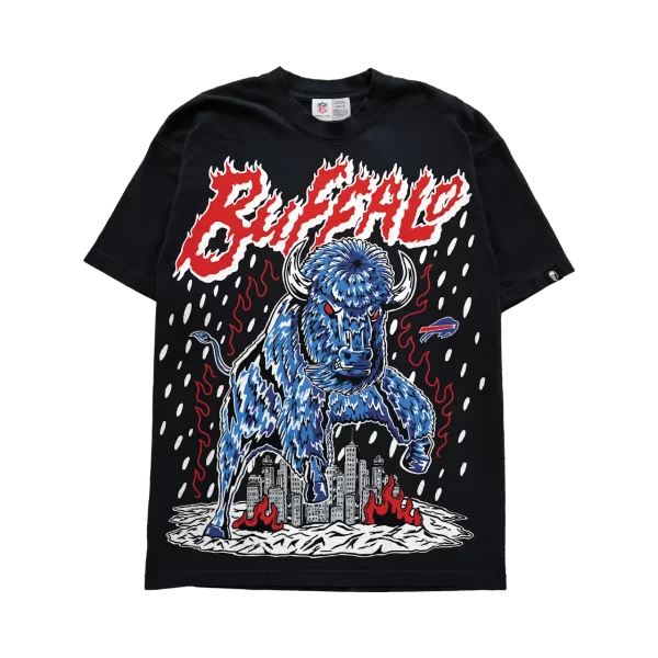 Warren Lotas Buffalo Charge T-Shirt Warren Lotas Buffalo Charge T-Shirt
