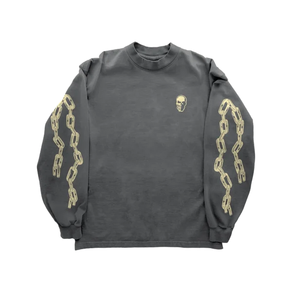 Chain Reaper Long Sleeve T-Shirt – Charcoal Chain Reaper Long Sleeve T-Shirt – Charcoal