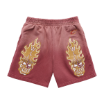 Warren Lotas Cleveland Cavaliers Flaming Skull Shorts