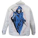Warren Lotas Blue Skeleton Jacket
