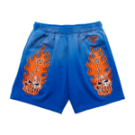 Warren Lotas New York Knicks Flaming Skull Shorts