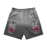 Warren Lotas Houston Rockets Flaming Skull Shorts
