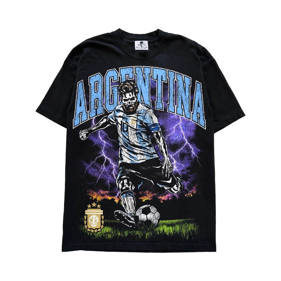 ArgentinaShirt-WorldCup Warren Lotas Argentina World Cup T-Shirt - Black