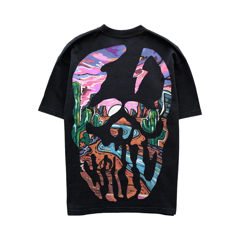 DesertSkullShirtBack Warren Lotas Desert Skull T-Shirt - Black