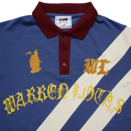 Reaper Academy Polo - Blue/Cream/Burgundy