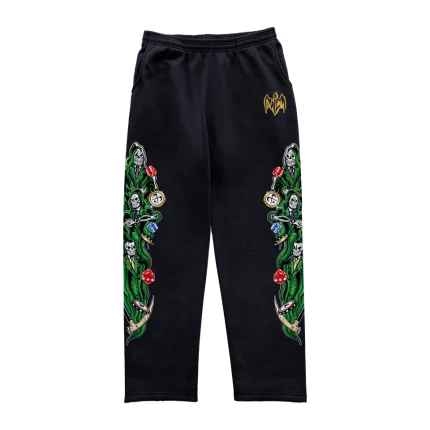 Three Reapers Dice and Chips Sweatpants - Black