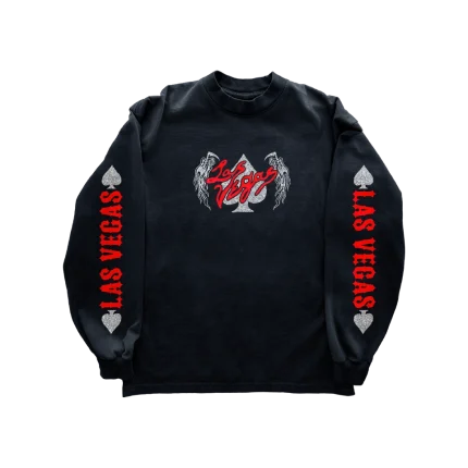 Warren Lotas Vegas Spade Long Sleeve Shirt - Black