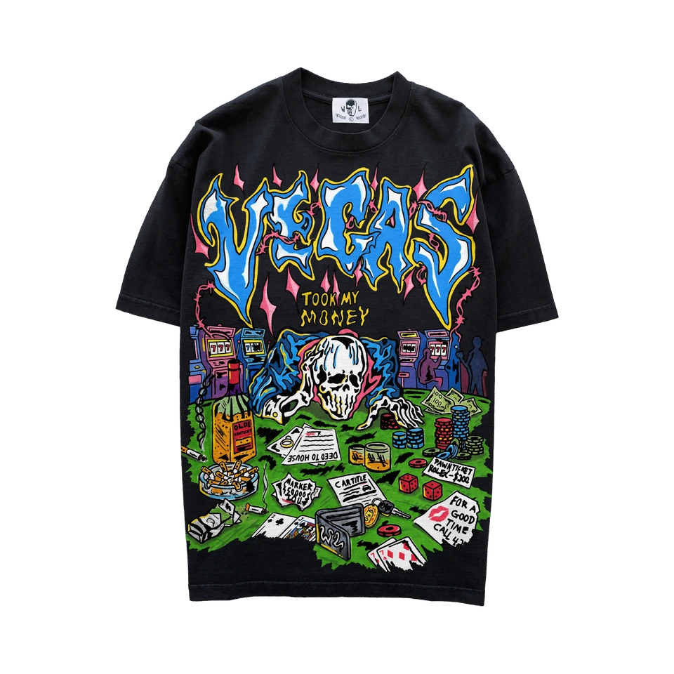 VegasTookMyMoneyShirt Vegas Took My Money T-Shirt - Vintage Black