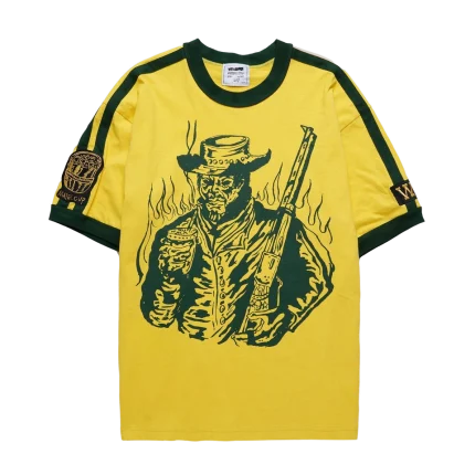 Gaucho Striped Ringer Shirt - Yellow/Green