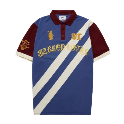 Reaper Academy Polo - Blue/Cream/Burgundy