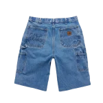 Serenity Vintage Carhartt Double Knee Shorts - Blue Denim/Black